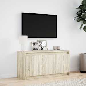 TV skříňka s LED dub sonoma 100 x 34 x 50 cm kompozitní dřevo - obrázek 4