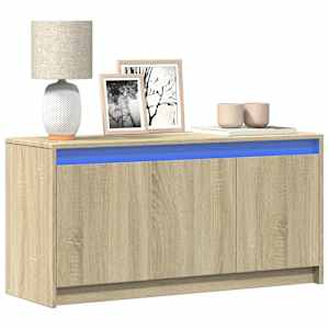 TV omarica z LED sonoma hrast 100x34x50 cm inženirski les