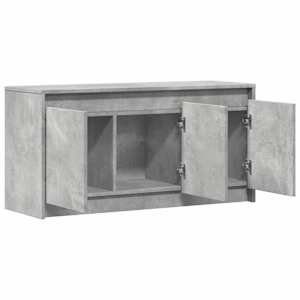 TV skříňka s LED betonově šedá 100x34x50 cm kompozitní dřevo - obrázek 9
