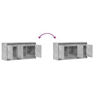 TV skříňka s LED betonově šedá 100x34x50 cm kompozitní dřevo - obrázek 10