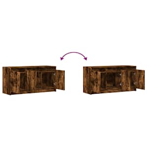 TV skříňka s LED kouřový dub 100 x 34 x 50 cm kompozitní dřevo - obrázek 10