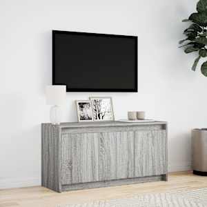 TV skříňka s LED šedá sonoma 100 x 34 x 50 cm kompozitní dřevo - obrázek 4