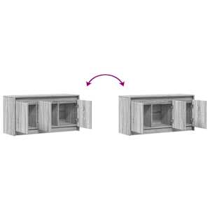TV skříňka s LED šedá sonoma 100 x 34 x 50 cm kompozitní dřevo - obrázek 10