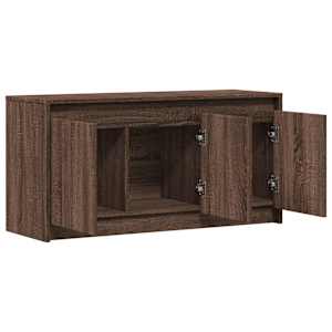 TV skříňka s LED hnědý dub 100 x 34 x 50 cm kompozitní dřevo - obrázek 9