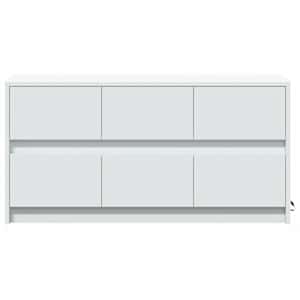 TV skříňka s LED bílá 100 x 34 x 50 cm kompozitní dřevo - obrázek 6