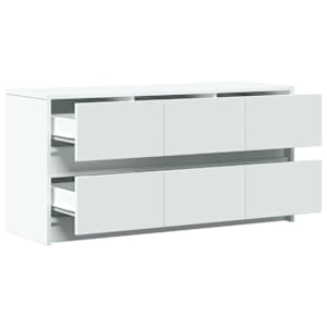TV skříňka s LED bílá 100 x 34 x 50 cm kompozitní dřevo - obrázek 9