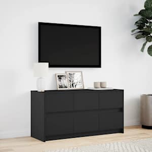 TV skříňka s LED černá 100 x 34 x 50 cm kompozitní dřevo - obrázek 4