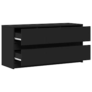 TV skříňka s LED černá 100 x 34 x 50 cm kompozitní dřevo - obrázek 9