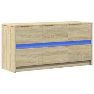 TV skříňka s LED dub sonoma 100 x 34 x 50 cm kompozitní dřevo - obrázek 3