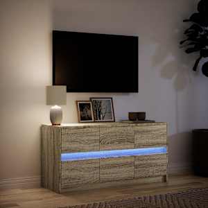 TV skříňka s LED dub sonoma 100 x 34 x 50 cm kompozitní dřevo - obrázek 5