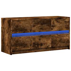 TV skříňka s LED kouřový dub 100 x 34 x 50 cm kompozitní dřevo - obrázek 3