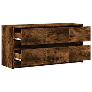 TV skříňka s LED kouřový dub 100 x 34 x 50 cm kompozitní dřevo - obrázek 9
