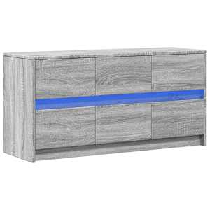 TV skříňka s LED šedá sonoma 100 x 34 x 50 cm kompozitní dřevo - obrázek 3