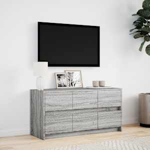 TV skříňka s LED šedá sonoma 100 x 34 x 50 cm kompozitní dřevo - obrázek 4