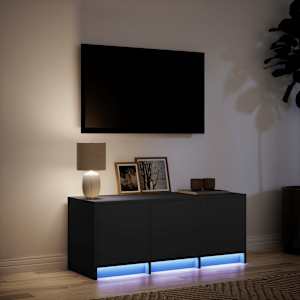 TV skříňka s LED černá 97 x 34 x 40 cm kompozitní dřevo - obrázek 5