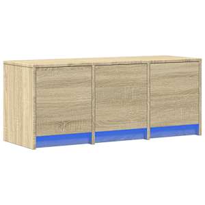 TV skříňka s LED dub sonoma 97 x 34 x 40 cm kompozitní dřevo - obrázek 3