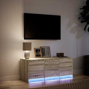 TV skříňka s LED dub sonoma 97 x 34 x 40 cm kompozitní dřevo - obrázek 5