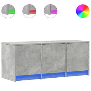 TV skříňka s LED betonově šedá 97 x 34 x 40 cm kompozitní dřevo - obrázek 2