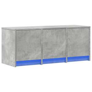 TV skříňka s LED betonově šedá 97 x 34 x 40 cm kompozitní dřevo - obrázek 3