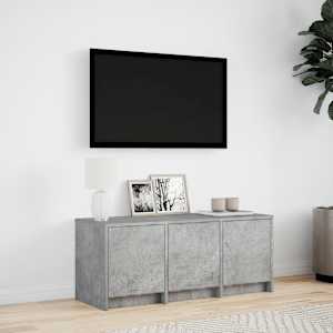 TV skříňka s LED betonově šedá 97 x 34 x 40 cm kompozitní dřevo - obrázek 4