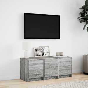 TV skříňka s LED šedá sonoma 97 x 34 x 40 cm kompozitní dřevo - obrázek 4