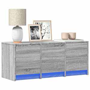 TV skříňka s LED šedá sonoma 97 x 34 x 40 cm kompozitní dřevo - obrázek 1