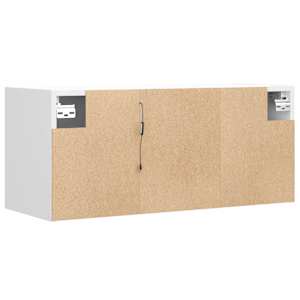 Nástěnná TV skříňka s LED osvětlením bílá 80 x 31 x 35 cm - obrázek 8