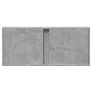 Nástěnná TV skříňka s LED osvětlením betonově šedá 80x31x35 cm - obrázek 6