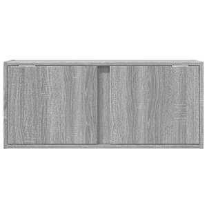 Nástěnná TV skříňka s LED osvětlením šedá sonoma 80x31x35 cm - obrázek 6