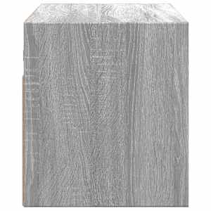 Nástěnná TV skříňka s LED osvětlením šedá sonoma 80x31x35 cm - obrázek 7