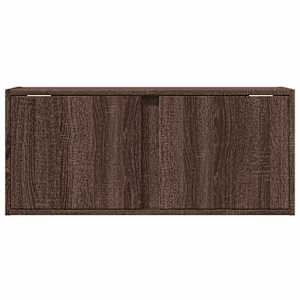 Nástěnná TV skříňka s LED osvětlením hnědý dub 80 x 31 x 35 cm - obrázek 6