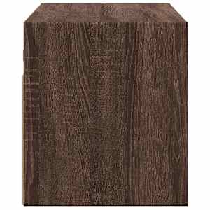 Nástěnná TV skříňka s LED osvětlením hnědý dub 80 x 31 x 35 cm - obrázek 7