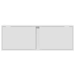 Nástěnná TV skříňka s LED osvětlením bílá 100 x 31 x 35 cm - obrázek 6