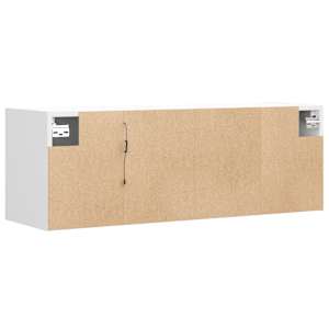 Nástěnná TV skříňka s LED osvětlením bílá 100 x 31 x 35 cm - obrázek 8