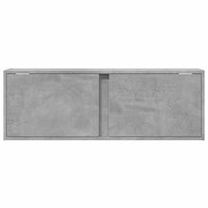 Nástěnná TV skříňka s LED osvětlením betonově šedá 100x31x35 cm - obrázek 6