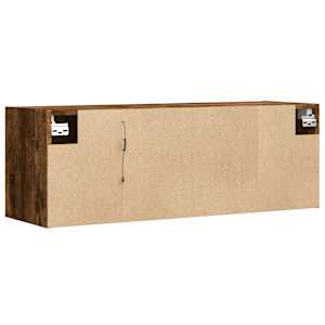 Nástěnná TV skříňka s LED osvětlením kouřový dub 100x31x35 cm - obrázek 8