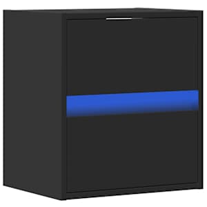 Nástěnná TV skříňka s LED osvětlením černá 41 x 31 x 45 cm - obrázek 3
