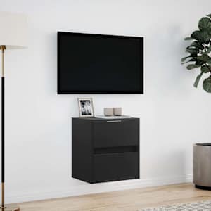 Nástěnná TV skříňka s LED osvětlením černá 41 x 31 x 45 cm - obrázek 4