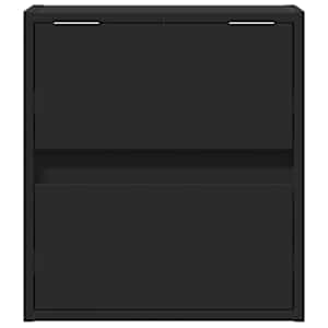 Nástěnná TV skříňka s LED osvětlením černá 41 x 31 x 45 cm - obrázek 6
