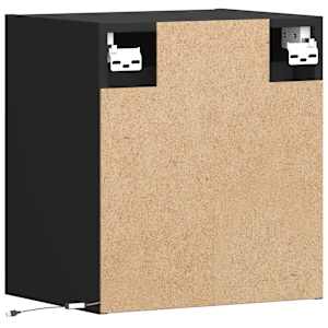 Nástěnná TV skříňka s LED osvětlením černá 41 x 31 x 45 cm - obrázek 8