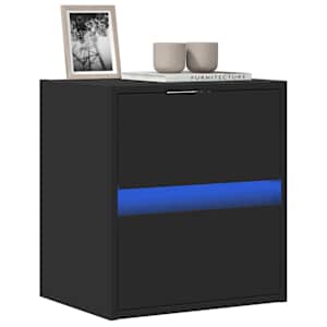 Nástěnná TV skříňka s LED osvětlením černá 41 x 31 x 45 cm - obrázek 1