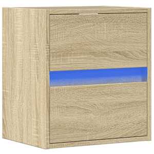 Nástěnná TV skříňka s LED osvětlením dub sonoma 41 x 31 x 45 cm - obrázek 3