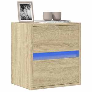 Nástěnná TV skříňka s LED osvětlením dub sonoma 41 x 31 x 45 cm - obrázek 1
