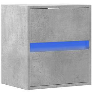 Nástěnná TV skříňka s LED osvětlením betonově šedá 41x31x45 cm - obrázek 3