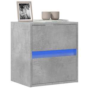 Nástěnná TV skříňka s LED osvětlením betonově šedá 41x31x45 cm - obrázek 1