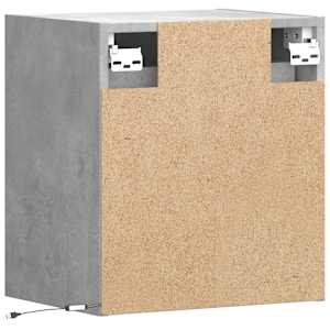 Nástěnné TV skříňky s LED 2 ks betonově šedé 41 x 31 x 45 cm - obrázek 8