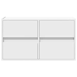 Nástěnná TV skříňka s LED osvětlením bílá 80 x 31 x 45 cm - obrázek 6