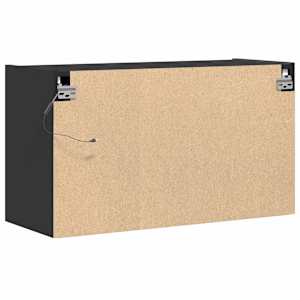 Nástěnná TV skříňka s LED osvětlením černá 80 x 31 x 45 cm - obrázek 8