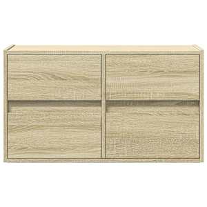 Nástěnná TV skříňka s LED osvětlením dub sonoma 80 x 31 x 45 cm - obrázek 6
