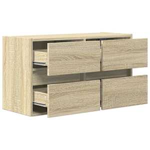 Nástěnná TV skříňka s LED osvětlením dub sonoma 80 x 31 x 45 cm - obrázek 9